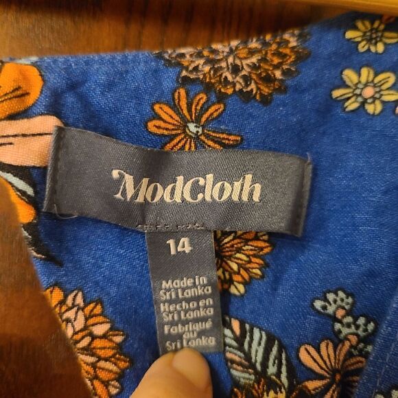Modcloth Bursting With Optimism Fit and Flare Dress - Picture 4 of 9